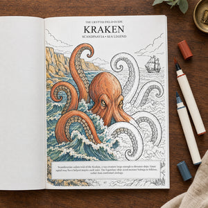 The Cryptid Field Guide Coloring Book
