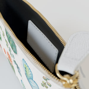 Desert Bloom Botanical Mini Zipper Clutch Bag