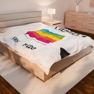 VHS Tape Throw Blanket – Retro Plush Cozy Fleece