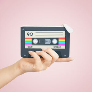 Retro Cassette MixTape Mini Clutch Bag