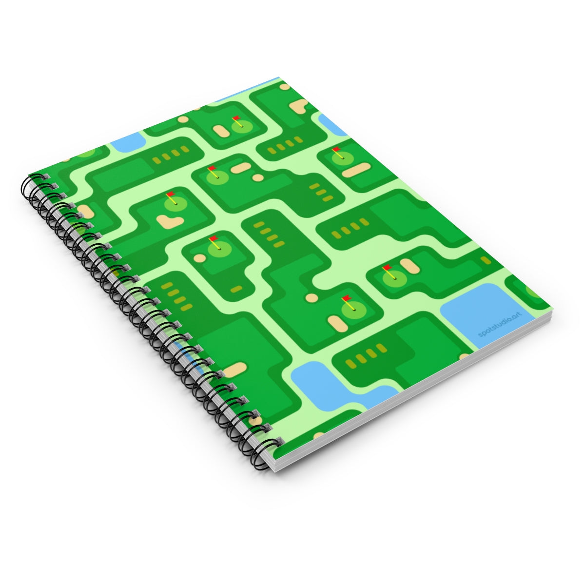 Minigolfplatz Spiralnotizbuch