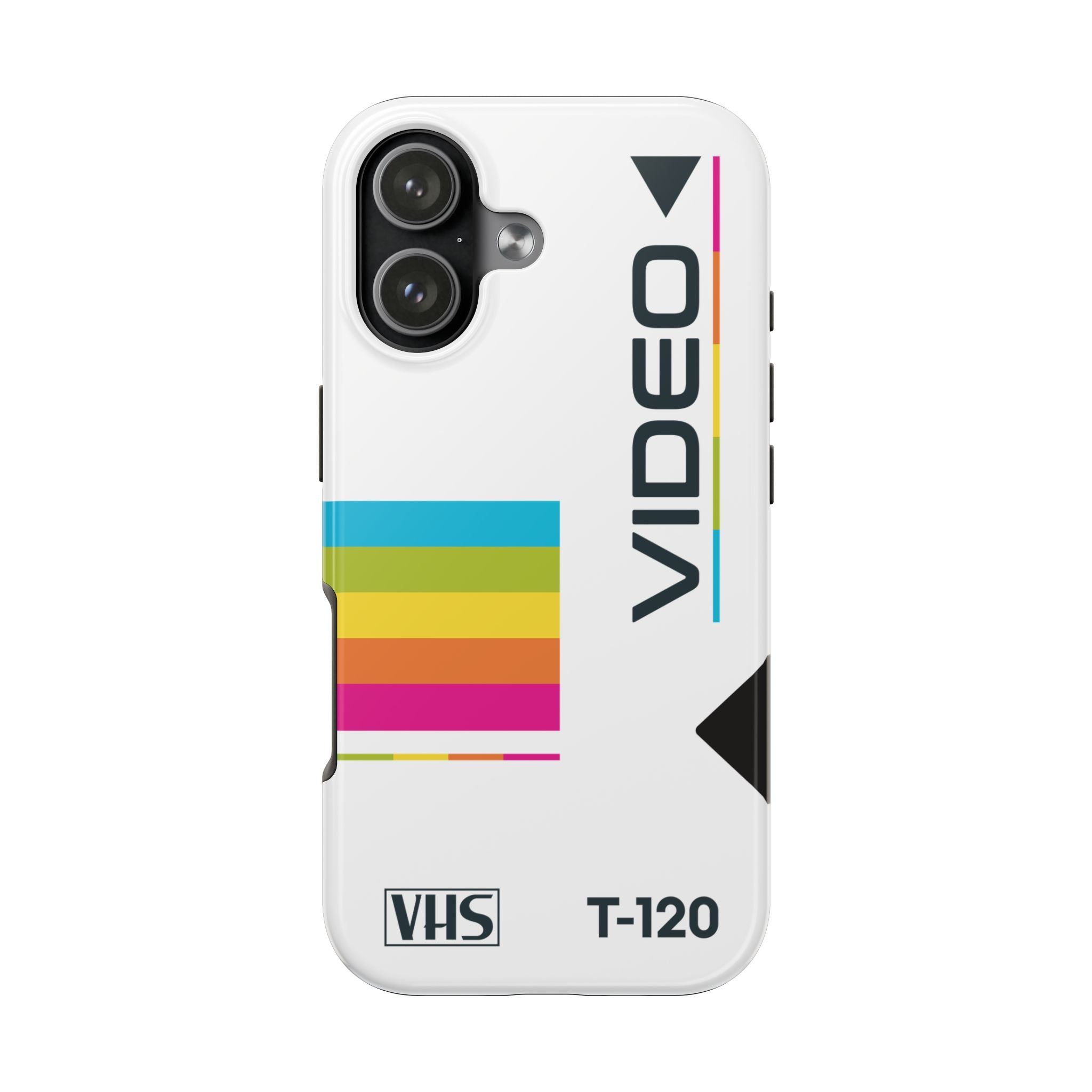 iPhone-Hülle im Retro-VHS-Kassetten-Design
