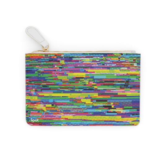 VHS Video Glitch Mini Clutch Bag
