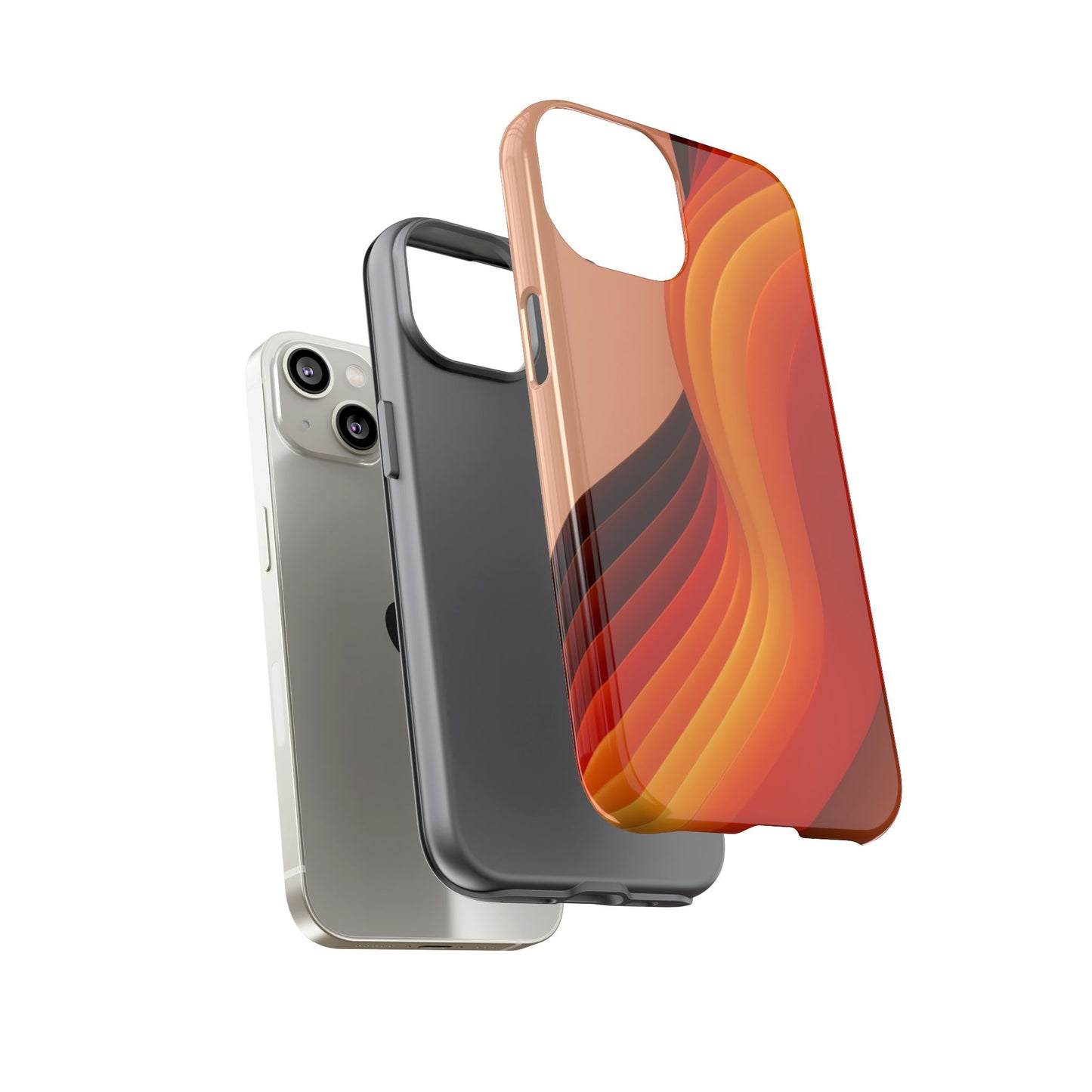 Dynamic Retro Waves iPhone Case
