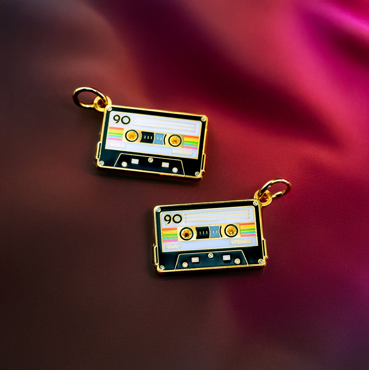 Vintage Vibes Golden Mixtape Charm