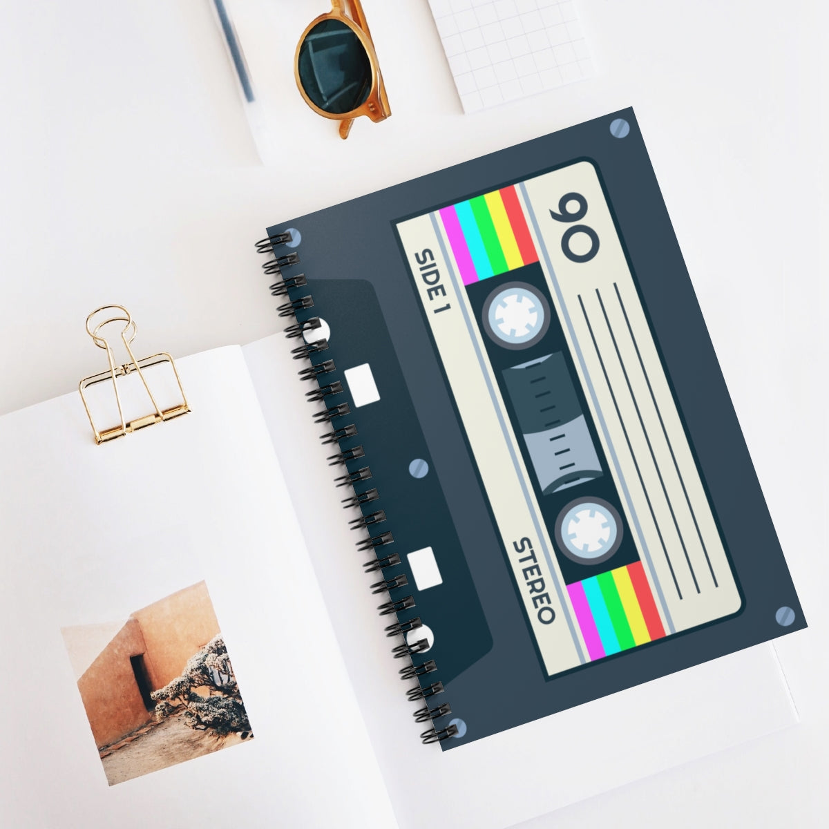 Notizbuch im Retro-Kassetten-Design
