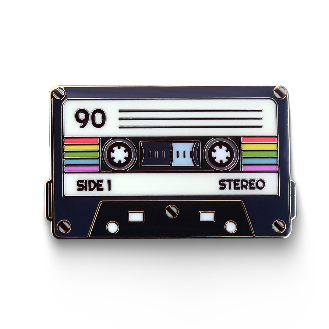 Vintage Cassette Tape Enamel Pin