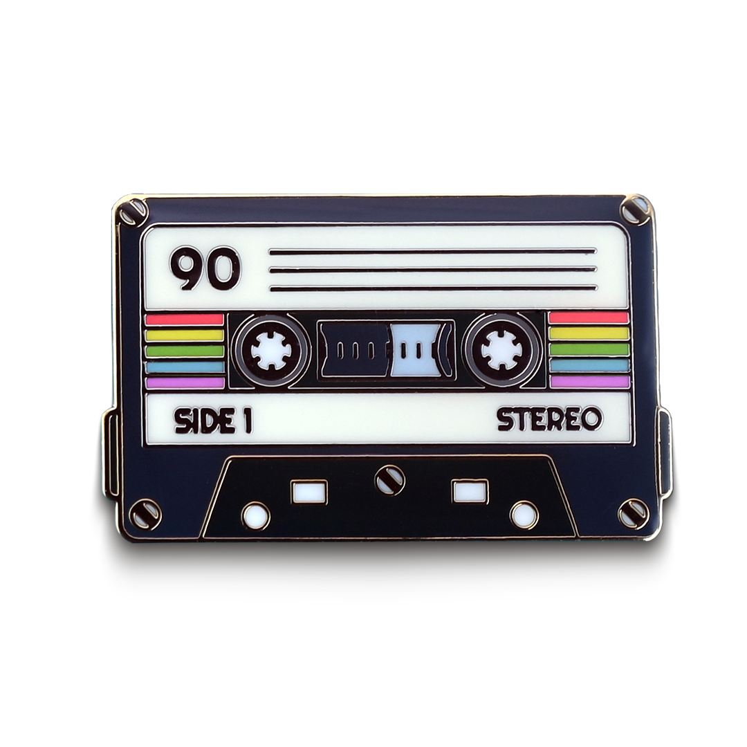 Vintage Cassette Tape Enamel Pin