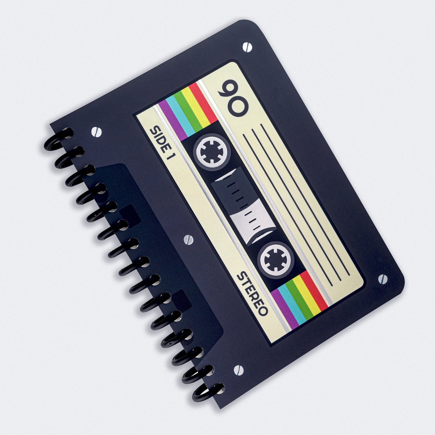 Lil' Retro Cassette Tape Soft Coil Spiral Bound Notebook – Set of 2
