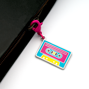 Retro Chic Cassette Enamel Charm