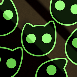 Cosmic Kitties: Glowing Sticker (Set of 2)