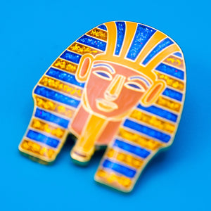 Golden King Tutankhamun Enamel Pin