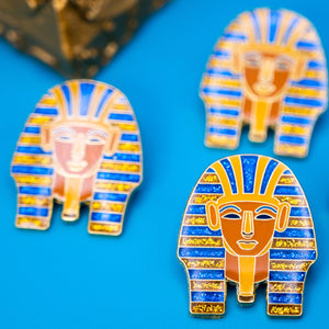 Golden King Tutankhamun Enamel Pin