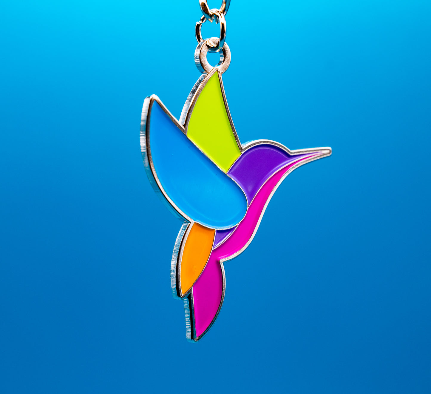 Enchanting Hummingbird charm keyring