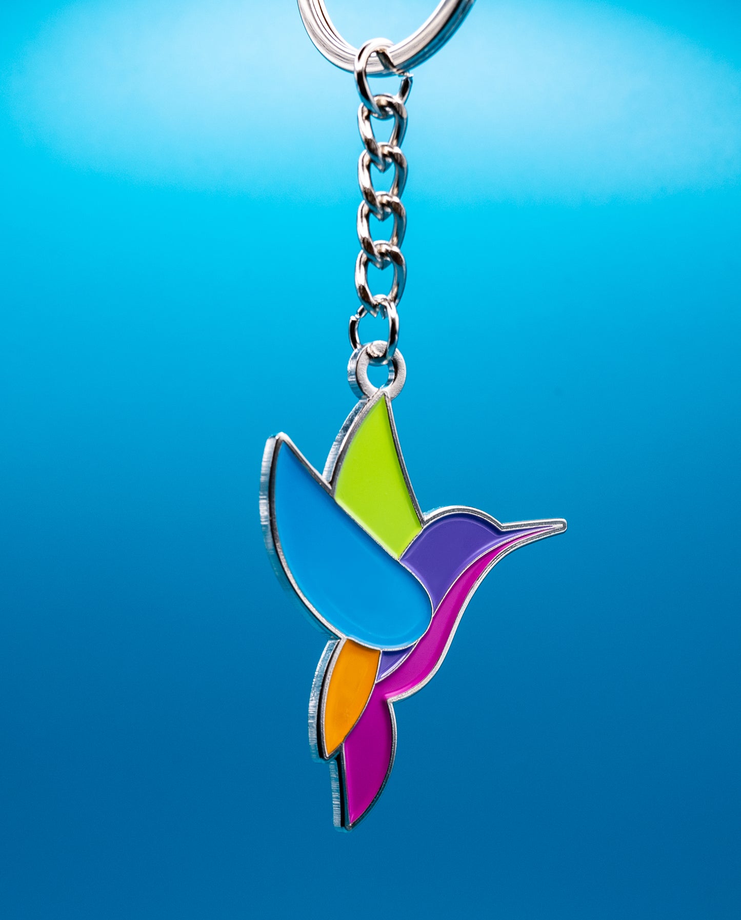 Hummingbird Enamel Keychain & Pin Bundle