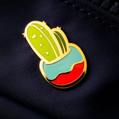 Potted Cactus Enamel Pin