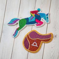 Equestrian Embroidered Patch Bundle