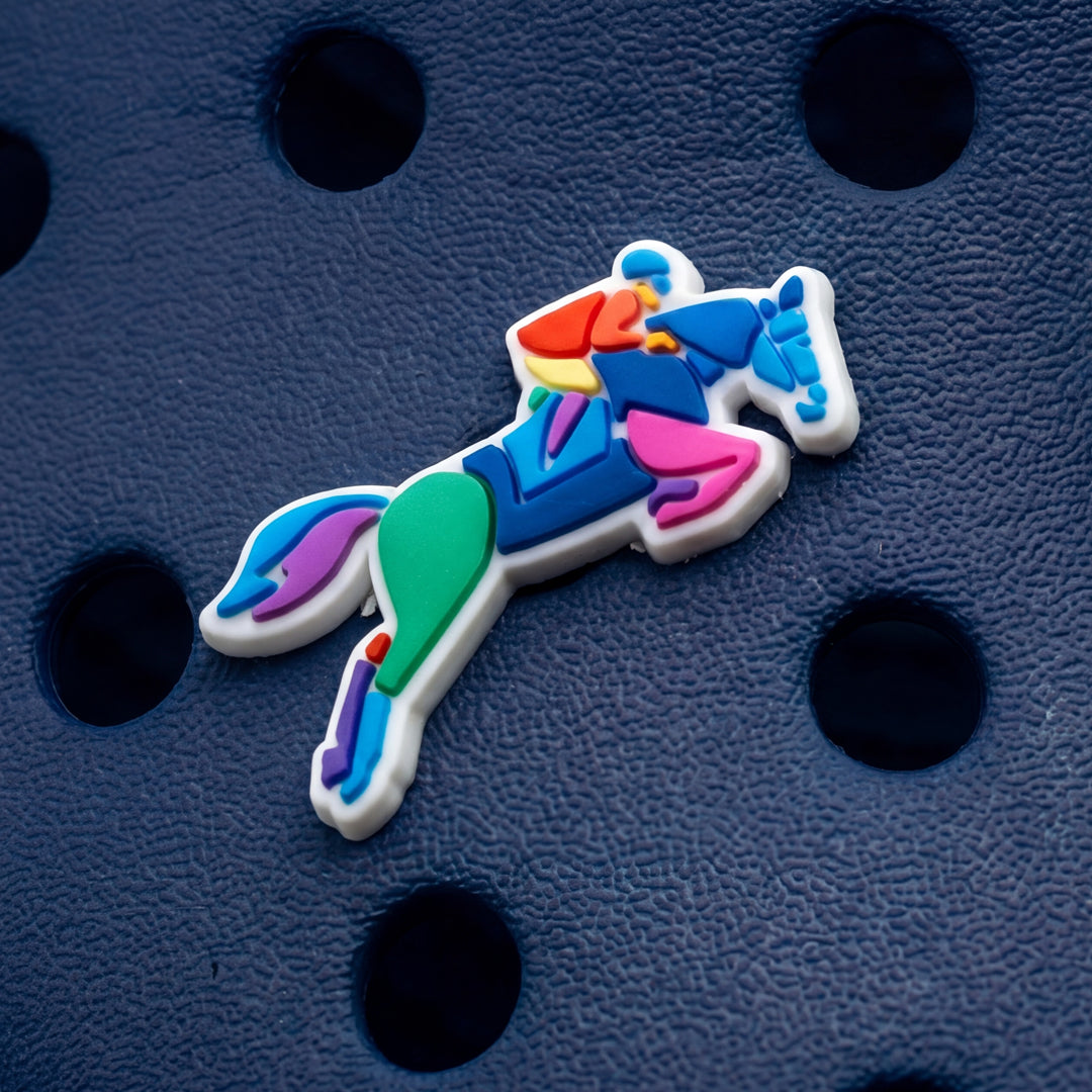 Pferde-Croc-Anstecker, 2er-Set | Reitsport-Schuh-Charms