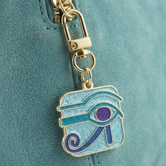 Eye of Horus Glitter Enamel Keychain Charm