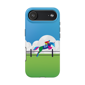 Equestrian Horse Jumping iPhone Case