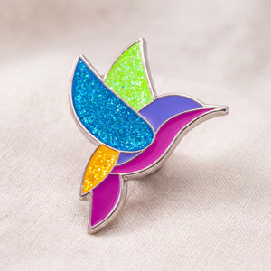 Hummingbird & Honeysuckle Enamel Pin Gift Set