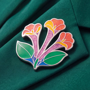 Honeysuckle Flower Enamel Pin