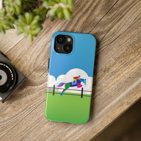 Classic Equestrian Horse Jumping iPhone Case