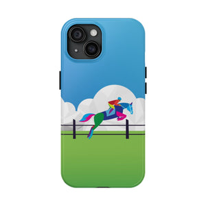 Equestrian Horse Jumping iPhone Case