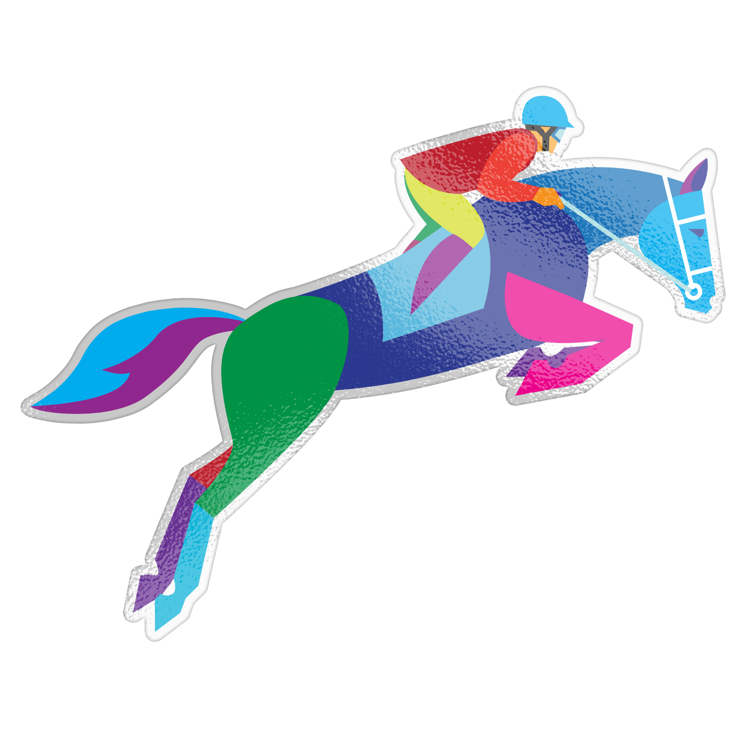 Equestrian Horse Jumping Vinyl Sticker Decal Set of 2 – Perfect for Horse Lovers