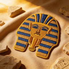 King Tut 3D Embroidered Patch