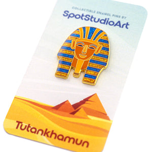Golden King Tutankhamun Enamel Pin