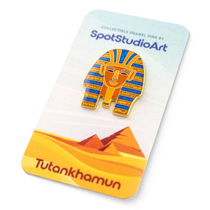 Golden King Tutankhamun Enamel Pin