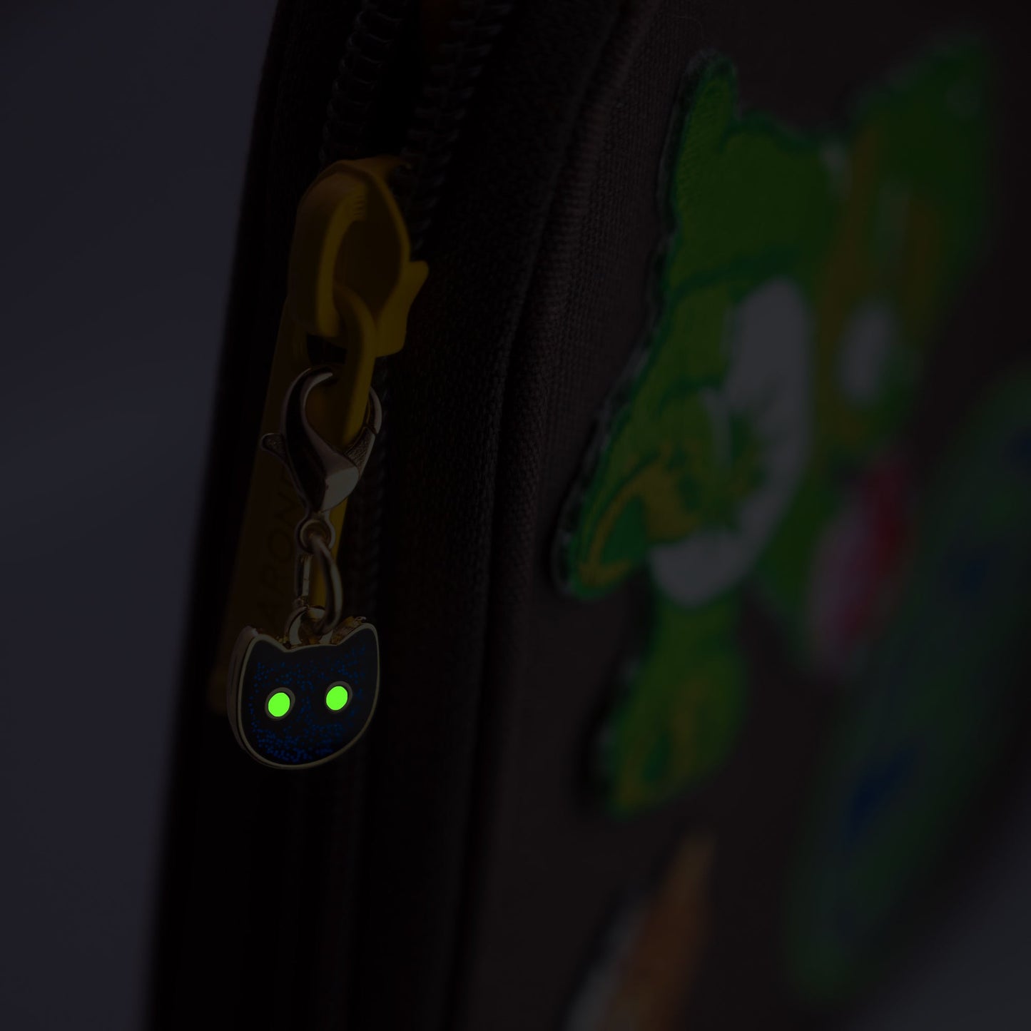 Twilight Kitties: Glowing Enamel Cat Charm Duo