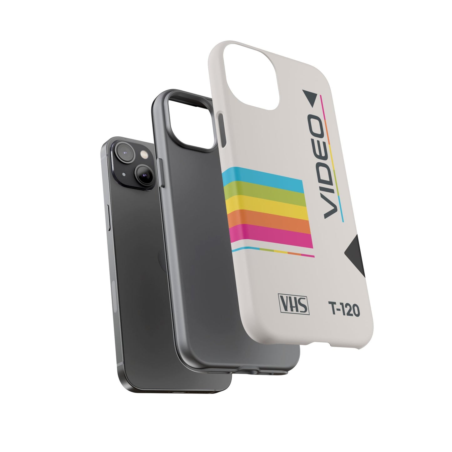 Retro-Inspired VHS Tape Sleeve Design iPhone Case