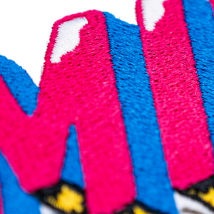 Claim It: Bold 'MINE' Iron-On Embroidered Patch