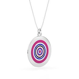 Enchanted Harmony Enamel Pendant Charm Necklace