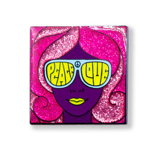 Peace & Love Hippie Enamel Pin