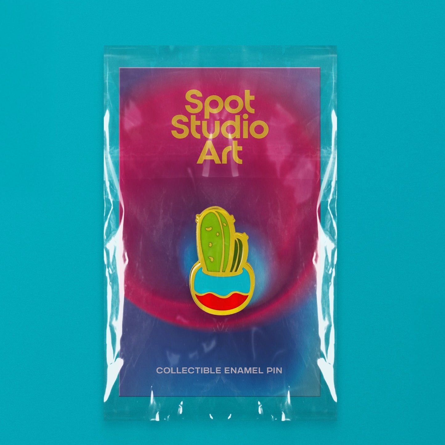 Potted Cactus Enamel Pin