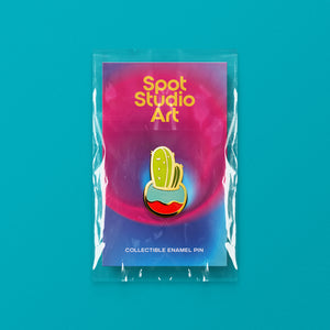 Mini Potted Cactus Enamel Pin