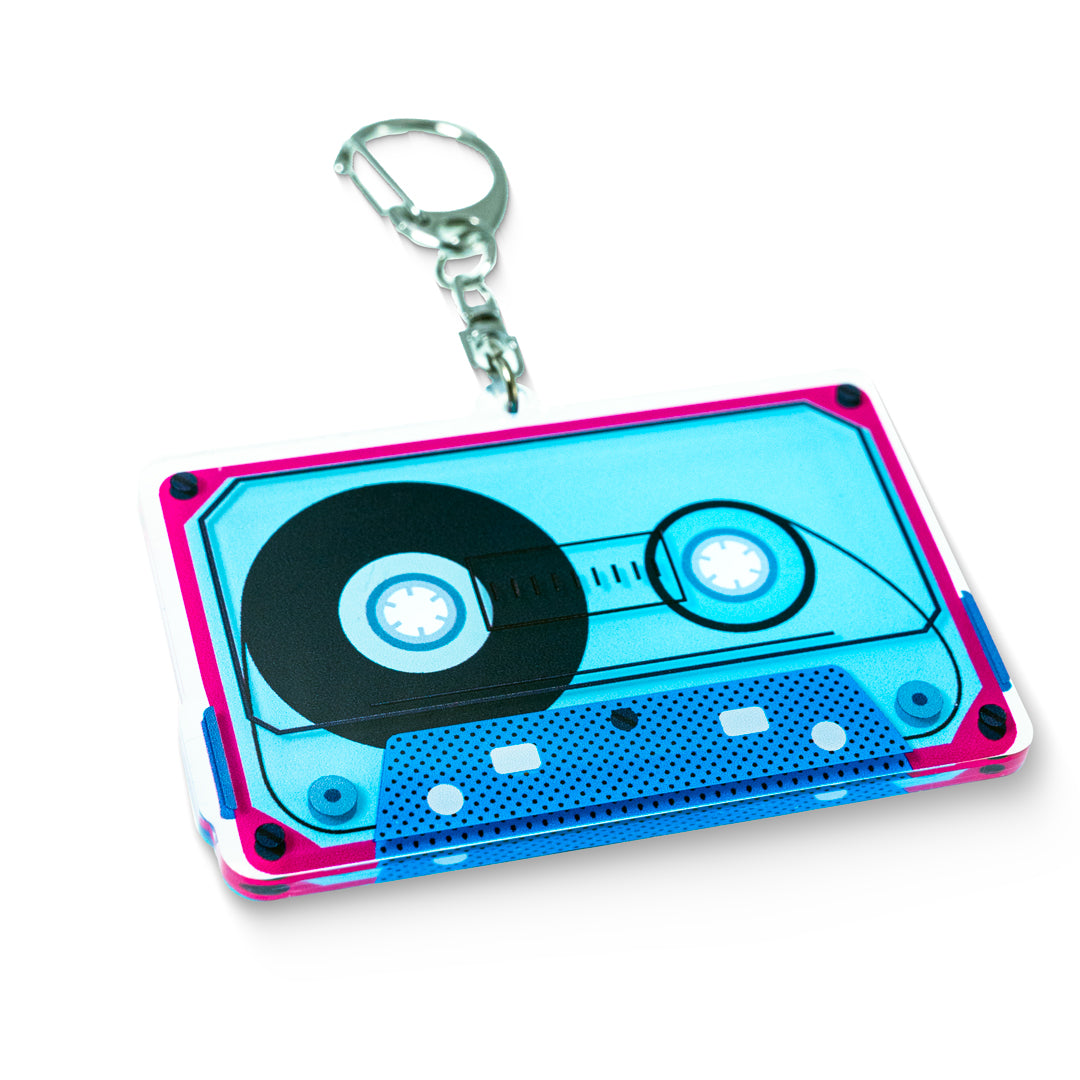 Retro Cassette Tape Keychain