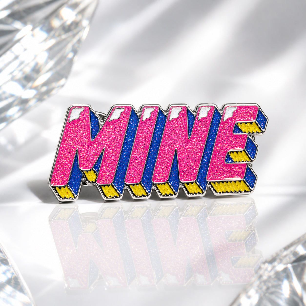 Lebendige Mine, nicht Deine Emaille-Pin