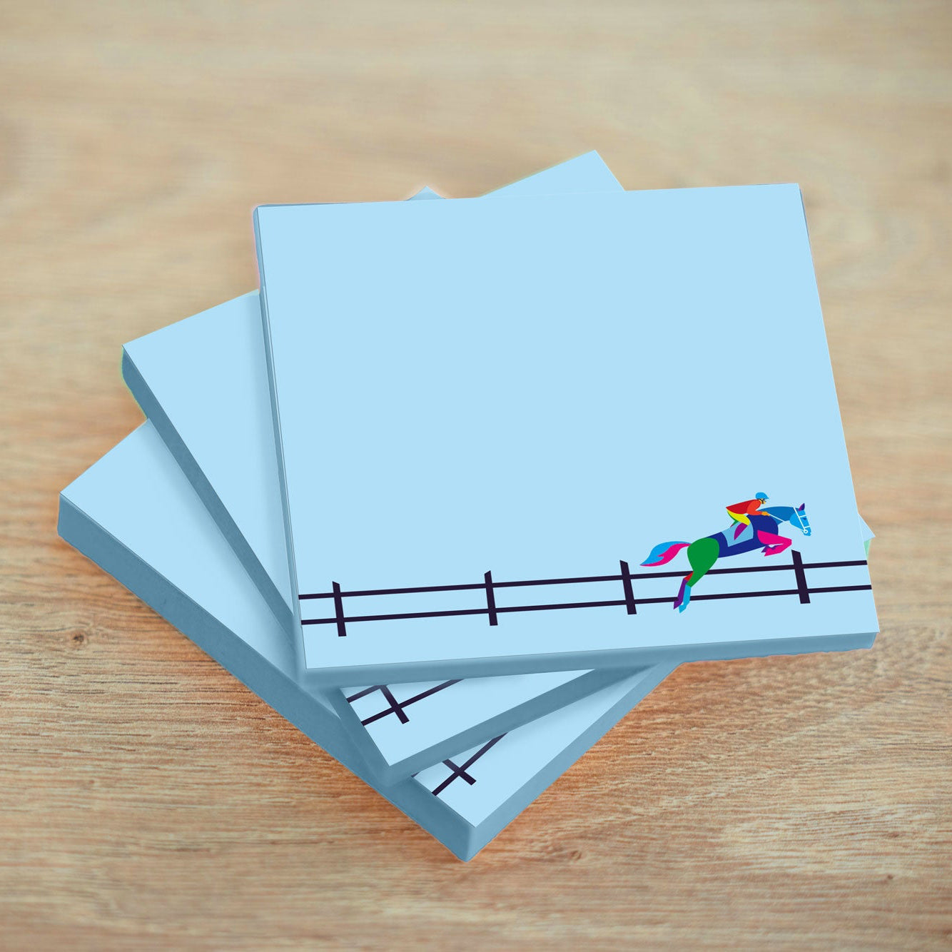 Horse Jumping Sticky Notepads - Pack of 3