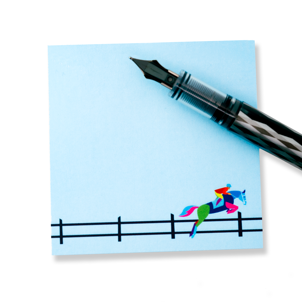Horse Jumping Sticky Notepads - Pack of 3