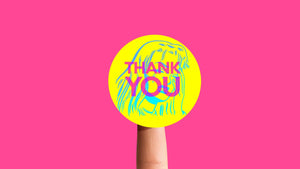 Mixed Emotion Thank You Sticker Sheet