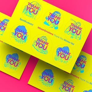 Mixed Emotion Thank You Sticker Sheet