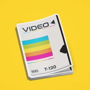 Retro VHS Tape Vinyl Sticker (Set of 3)