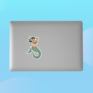 Retro Pinup Mermaid Sticker