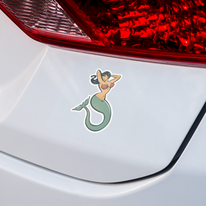 Retro Pinup Mermaid Sticker