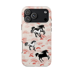 Japanese Woodblock Edition Equestrian iPhone Case