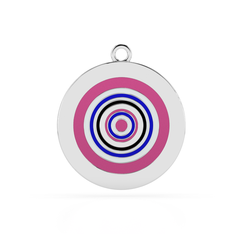 Enchanted Radial Harmony Enamel Pendant Charm
